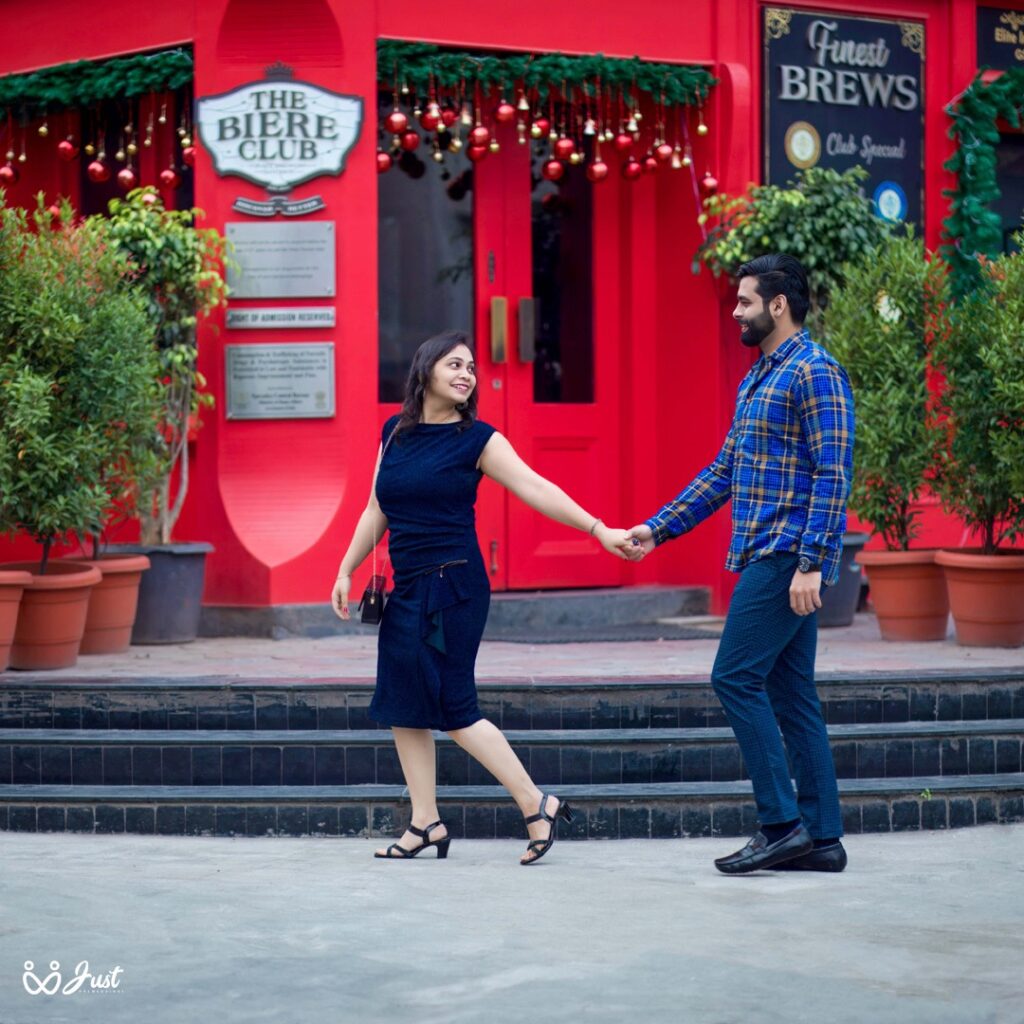 Prewedding couple photo in mg road